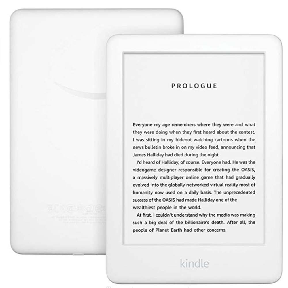 Kindle - white + includes case